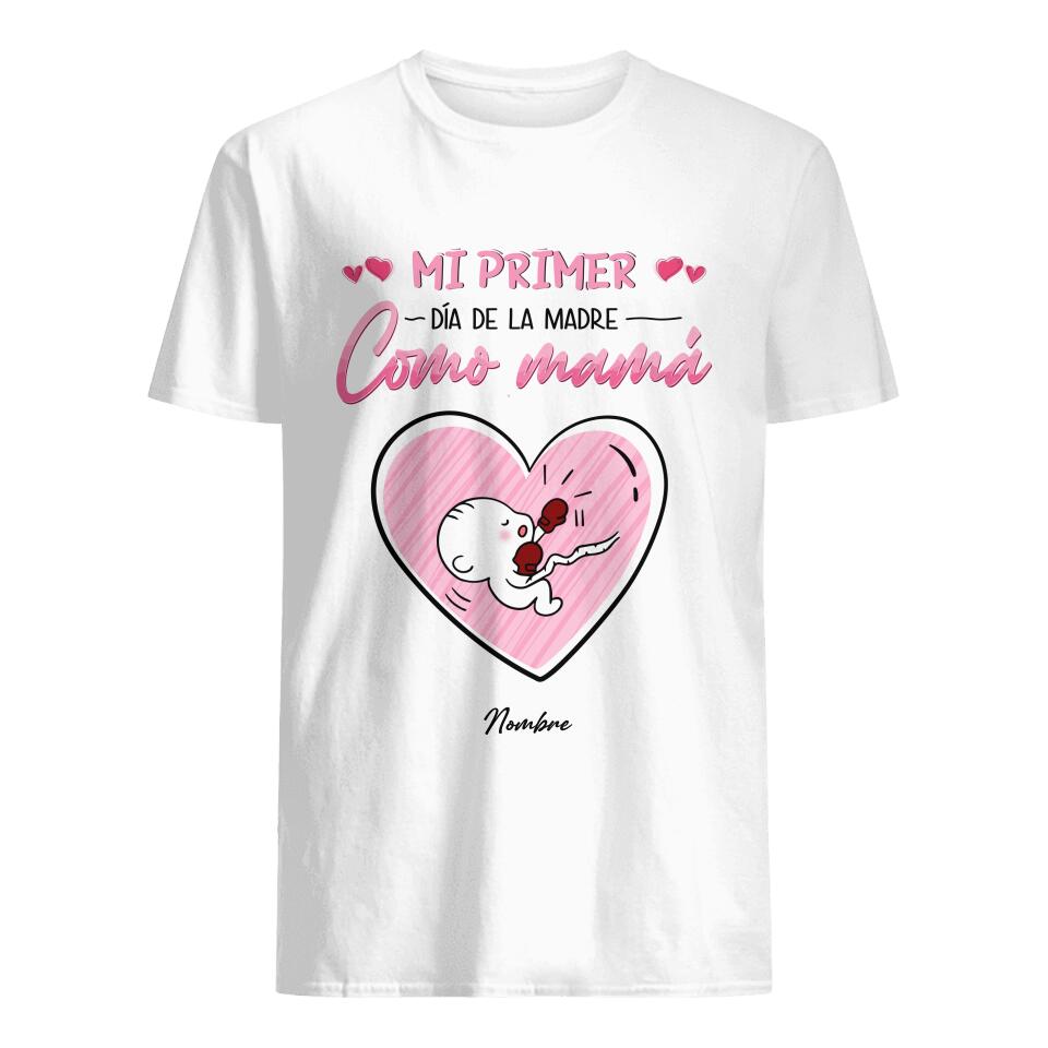 Personalizar Camisetas Para Mamá | Personalizado Regalo Para Madre | Mi Primer Día De La Madre Como Mamá