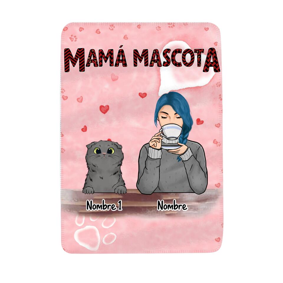Personalizar Mantas Polar Para Los Amantes De Los Gatos Y Los Perros | Personalizado Regalos Para Mujer | Mamá Mascota