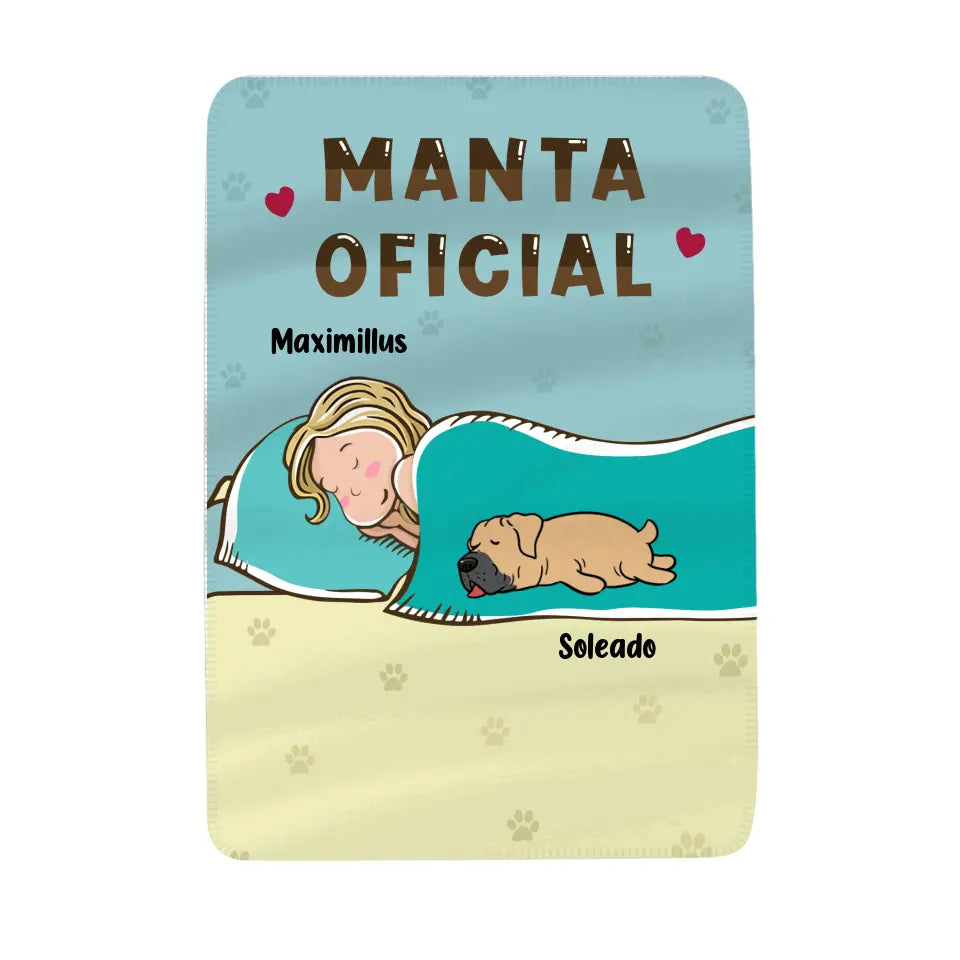 Manta Oficial - Personalizar Mantas Polar Para Amante De Los Perro Gato