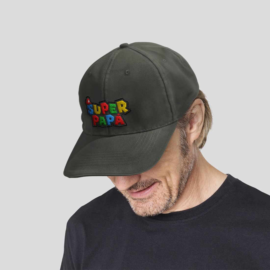 Super Papá - Gorra vintage de algodón para Papá