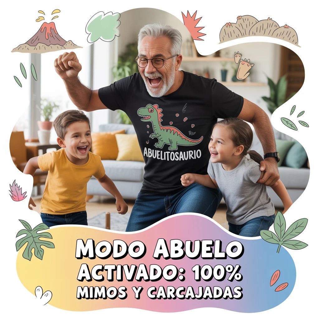 abuelo y niños