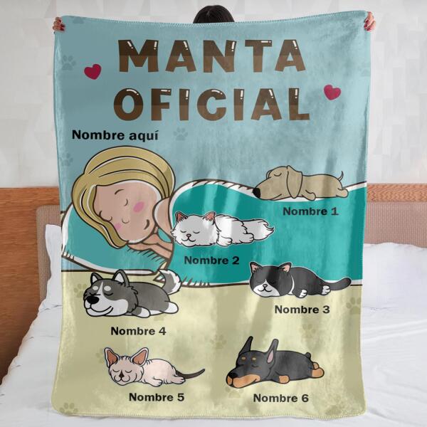 Manta Oficial, Personalizar Mantas Polar Para Amante De Los Perros/ Amante De Los Gatos | Personalizado Regalo Para Amante De Los Perros/ Amante De Los Gatos