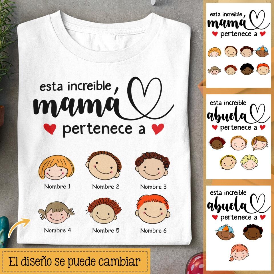 Personalizar Camisetas Para Mamá Abuela - Esta Increíble Mamá Abuela