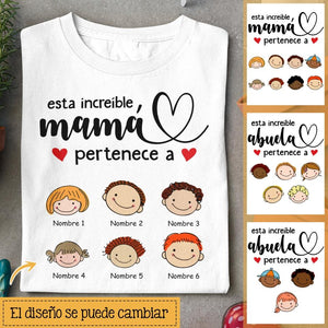 Personnalisez des T-shirts pour maman grand-mère | Cadeaux personnalisés pour maman grand-mère | Cette incroyable maman grand-mère