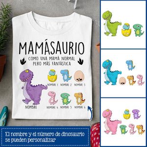 Personalizza magliette per la mamma | Regali personalizzati per la mamma | Madresaurus come una mamma normale ma più fantastica