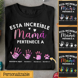 Personalizar Camisetas Para Mamá | Personalizado Regalos Para Madre | Esta Increíble Mamá Pertenece A