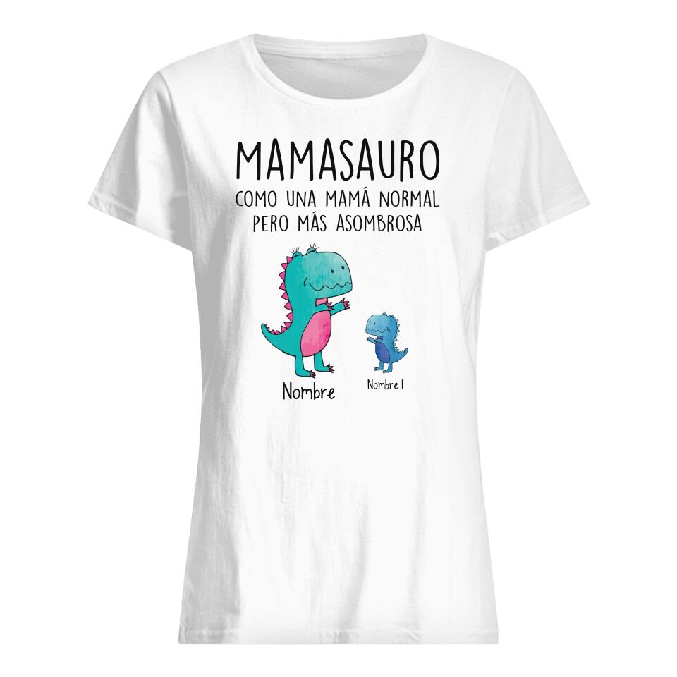 Personnalisez des T-shirts pour maman | Cadeaux personnalisés pour mère | Mamasauro