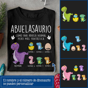 Abuela Abuelasaurio Fantástica | Personalizar Camisetas Para Abuela | Personalizado Regalos Para Abuela