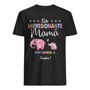 Personalizar Camisetas Para Mamá Abuela | Personalizado Regalos Para Mamá y Abuela | Esta Impresionante Mamá Abuela Pertenece A