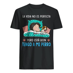 Magliette personalizzate per gli amanti dei cani | Regali personalizzati per gli amanti dei cani | La vita non è perfetta