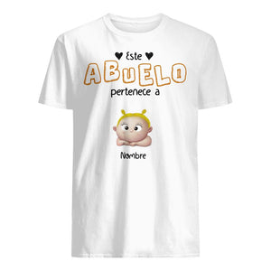 Personalizar Camisetas Para Abuelo | Personalizado Regalo Para Abuelo | Pertenece A Abuelo Papá