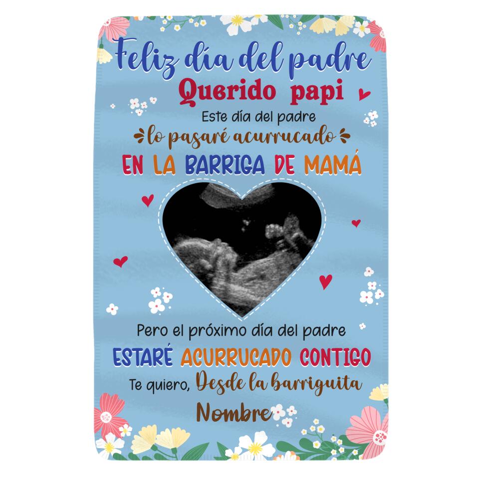 Personalizar Mantas Polar Para Papá | Personalizado Regalo Para Padre | Feliz Día Del Padre