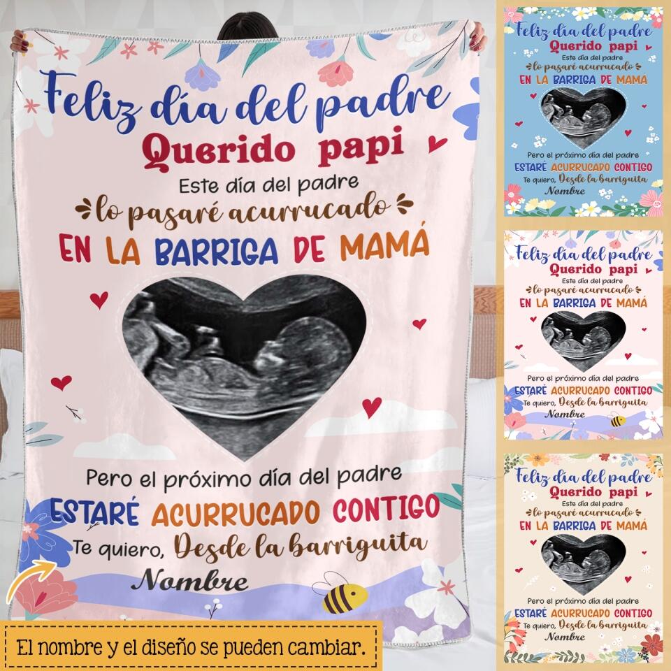 Personalizar Mantas Polar Para Papá | Personalizado Regalo Para Padre | Feliz Día Del Padre