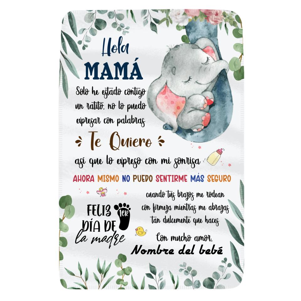 Personalizar Mantas Polar Para Mamá  | Personalizado Regalos Para Mamá  | Hola Mamá Te quiero