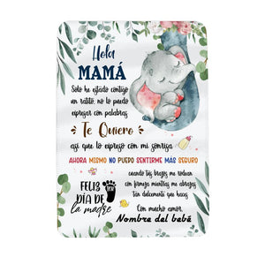 Personalizar Mantas Polar Para Mamá  | Personalizado Regalos Para Mamá  | Hola Mamá Te quiero