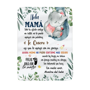 Personalizar Mantas Polar Para Mamá  | Personalizado Regalos Para Mamá  | Hola Mamá Te quiero