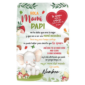 Personnalisez les couvertures polaires pour maman | Cadeaux personnalisés pour maman |
 Maman je t'aime de la tête aux pieds