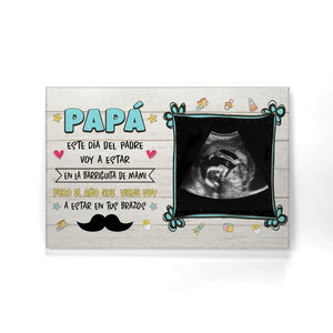 Tela personalizzata per papà | Regalo personalizzato per papà | La prima festa del papà, papà