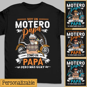 Personalizza magliette per papà | Regali personalizzati per papà | Papà motociclista