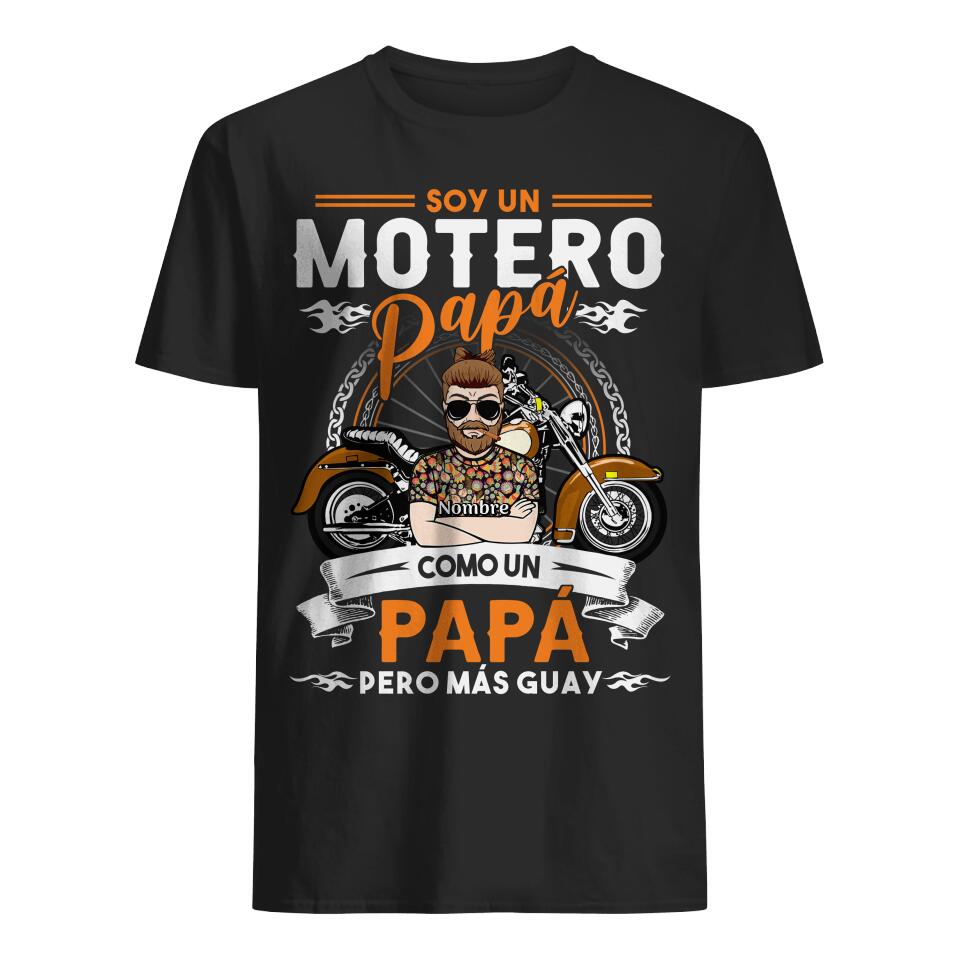Personalizza magliette per papà | Regali personalizzati per papà | Papà motociclista