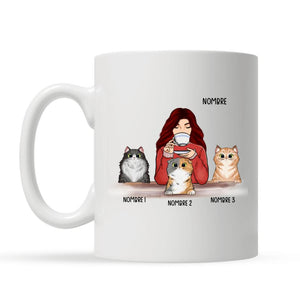 Tasse personnalisée pour maman chat | Cadeaux personnalisés pour les amoureux des chats | Maman chat