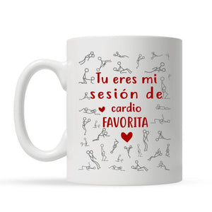 Taza Personalizada Para Pareja | Personalizado Regalos Para Pareja | Tu Eres mi sesión de Cardio Favorita