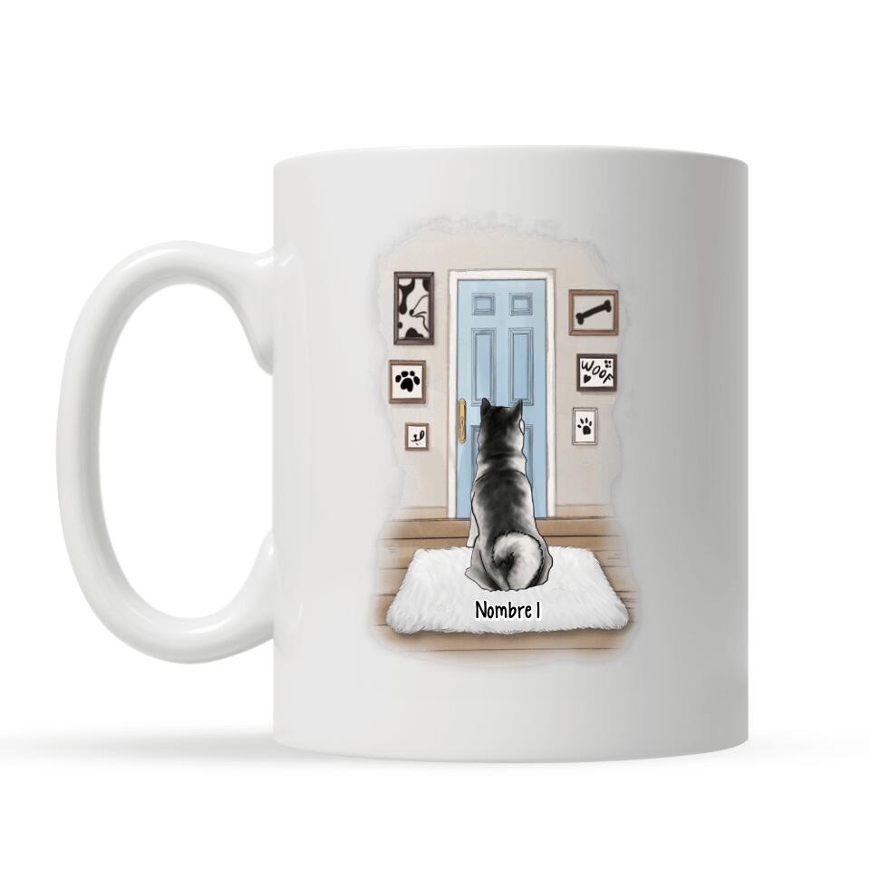 Taza Personalizada Para Los Amantes De Los Perros | Personalizado Regalos | El Hogar Es Donde Están Los Perros