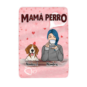 Personalizar Mantas Polar Para Amante De Los Gatos | Personalizado Regalos Para Mujer | Mamá perro