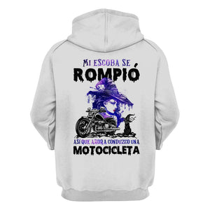 Camisetas Para Mujer | Regalo Para amantes de las motos | Mi escoba se Rompió Así que ahora conduzco una Motocicleta