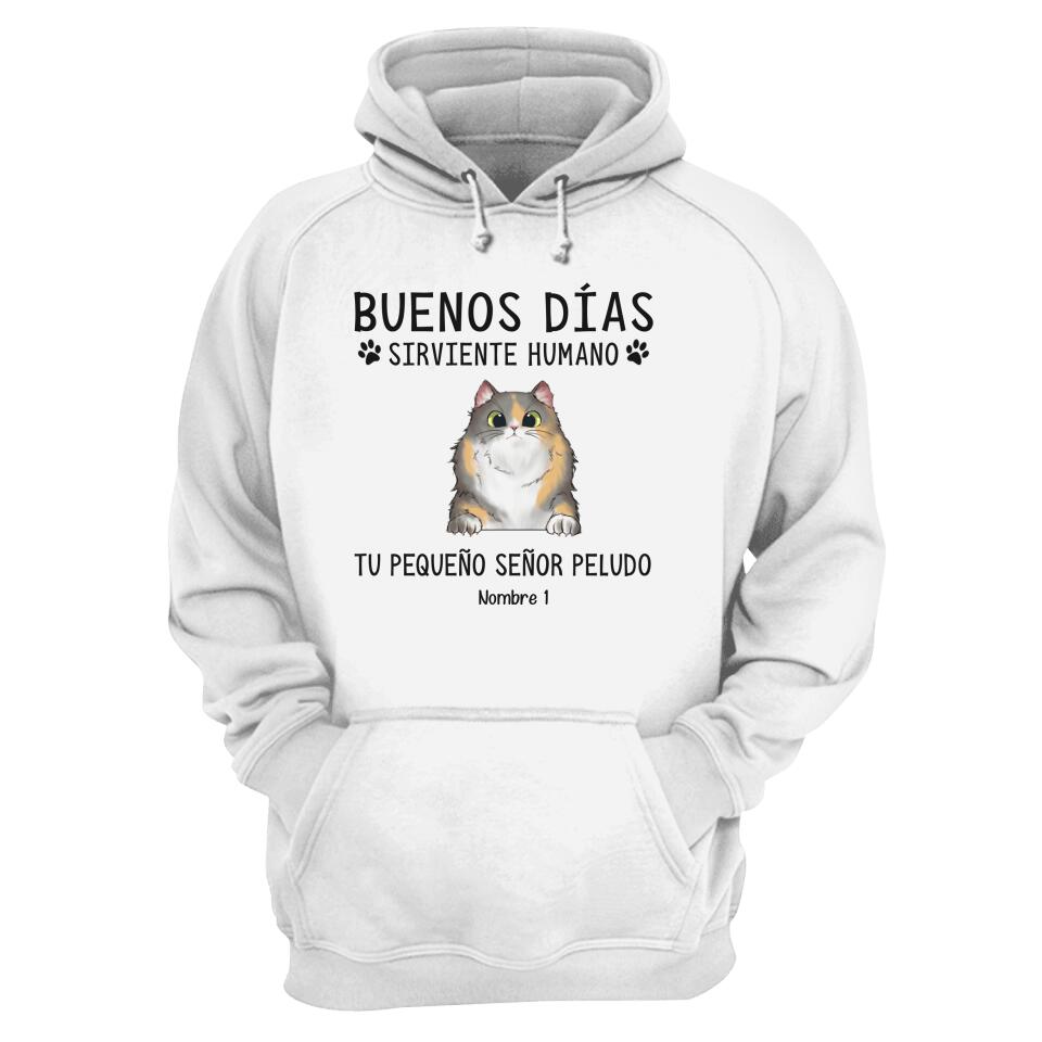 Personalizar Sudadera Con Capucha Para Amantes De Las Gato| Personalizado Regalos Para Gato | Buenos Días