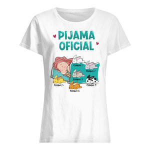 Pijama oficial, Personalizable Camiseta unisex para los amantes de los conejos