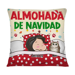 Coussins personnalisés pour les amoureux des chats | Cadeaux personnalisés pour les amoureux des chats | Oreiller de Noël