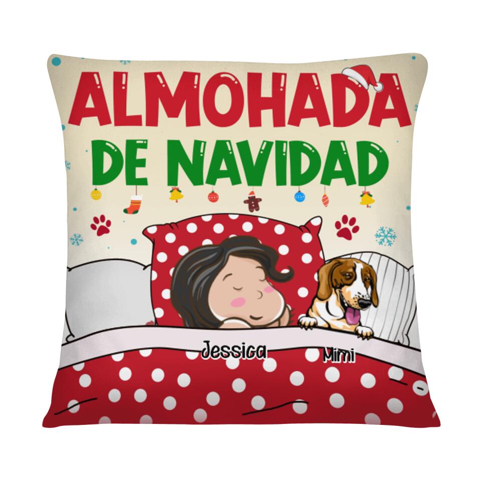 Coussins personnalisés pour les amoureux des chiens | Cadeaux personnalisés pour les amoureux des chiens | Oreiller de Noël