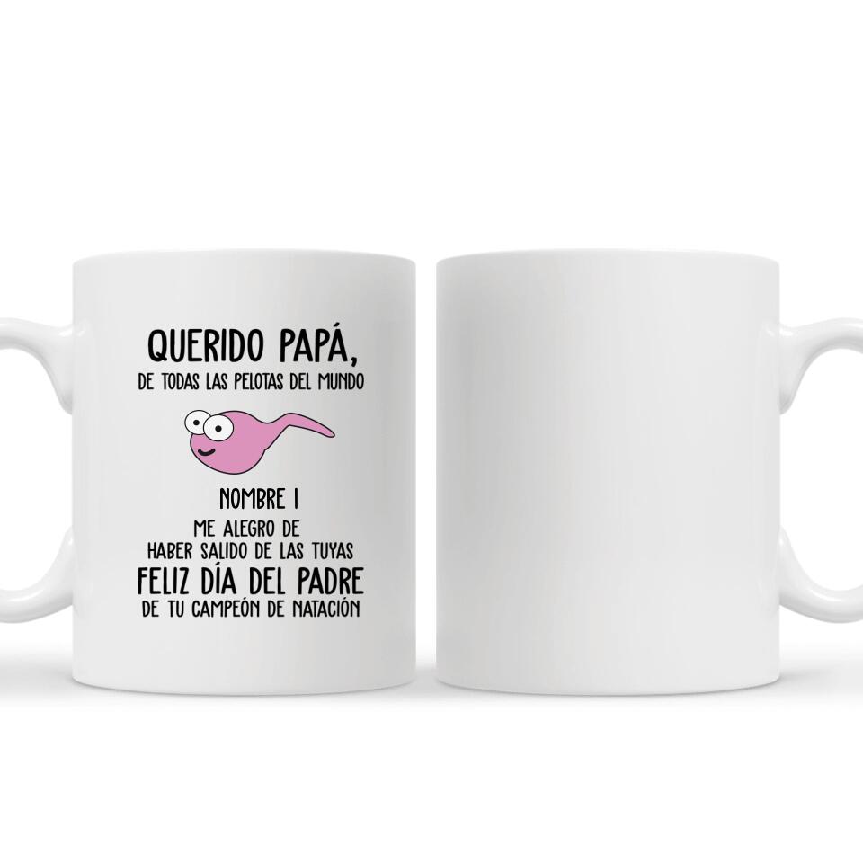 Tasse personnalisée pour papa | Cadeaux personnalisés pour le père | Je suis content d'être sorti du tien