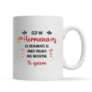 Tasse personnalisée pour sœur | Cadeaux personnalisés pour sœur | Être sœur est le seul cadeau