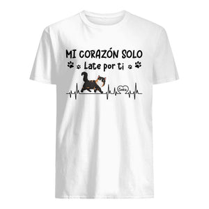 Personalizar Camisetas Para Amantes De Los Gatos | Personalizado Regalos Para Amantes De Los Gatos | Mi Corazón Solo