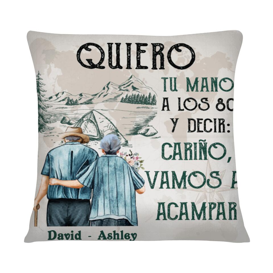 Cojines Personalizados Para Pareja | Personalizado Regalos Para Pareja | Cariño Vamos A Acampar