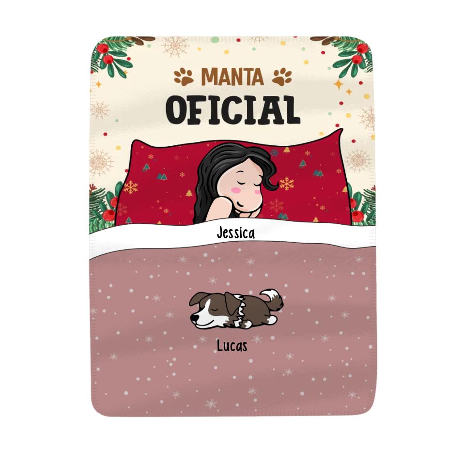 Personalizar Mantas Polar Para Amante De Los Mascosta - Manta Oficial Amantes De Perros Y Gatos