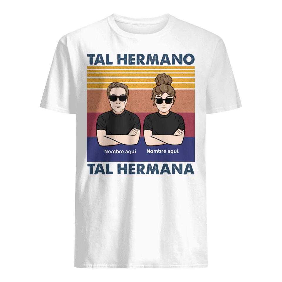 Personalizar Camisetas Para Hermano y Hermana | Personalizado Regalos Para Familia | Tal Hermano Tal Hermana