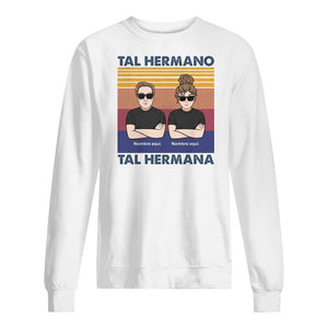 Personalizar Camisetas Para Hermano y Hermana | Personalizado Regalos Para Familia | Tal Hermano Tal Hermana