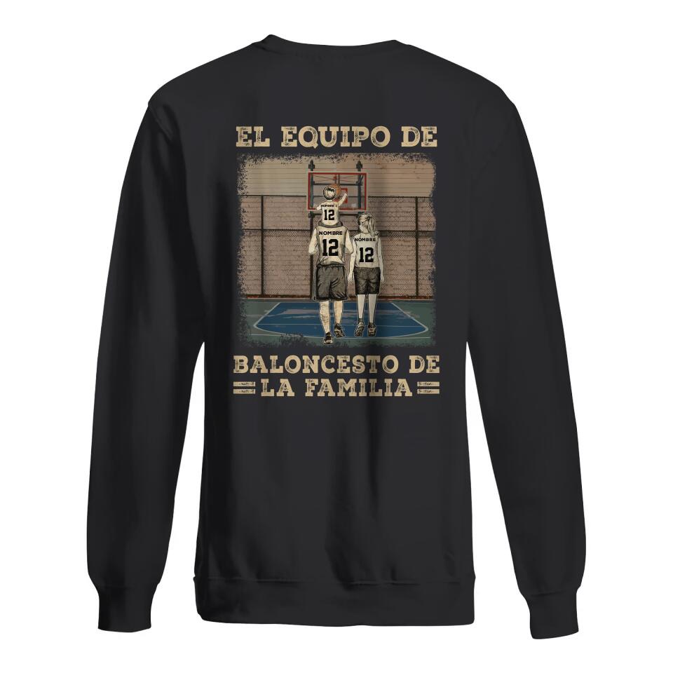 Personalizar Camisetas Para Familia | Personalizado Regalos Para Familia | El Equipo De Baloncesto De La Familia