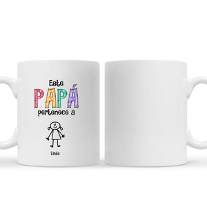 Tasse personnalisée pour papa | Cadeaux personnalisés pour papa | Ce père/grand-père appartient à