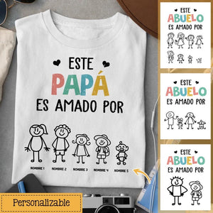 Personalizar Camisetas Para Abuelo | Personalizado Regalos Para Abuelo | Este Abuelo Es Amado Por