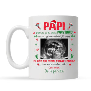 Taza Personalizada Para Papá | Personalizado Regalos Para Papá | Papá disfruta tu última Navidad