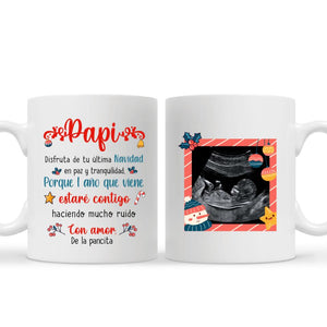 Tasse personnalisée pour papa | Cadeaux personnalisés pour papa | Papa, profite de ton dernier Noël