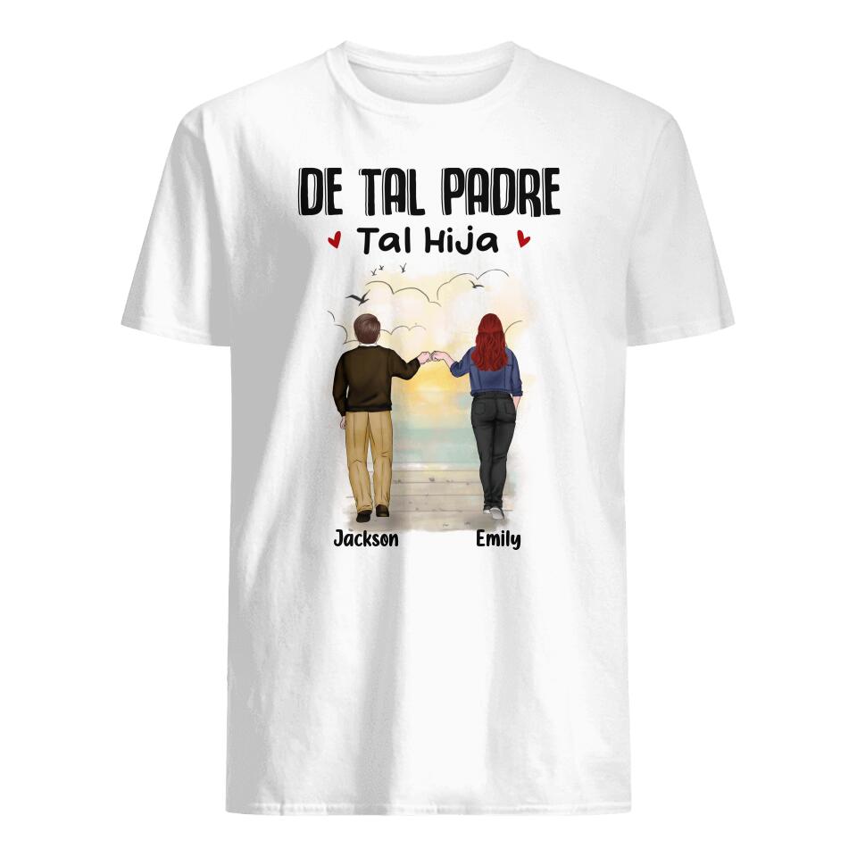 Personalizar Camisetas De Hija a Papá | Personalizado Regalos Para Papá | De Tal Padre Tal Hija