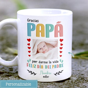 Taza Personalizada Para Papá | Personalizado Regalos Para Papá | Gracias Papá