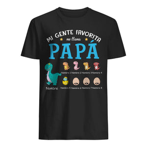 Personalizar Camisetas Para Papá Abuelo | Personalizado Regalos Para Papá Abuelo | Mi Gente Favorita Me Llama Papá Abuelo