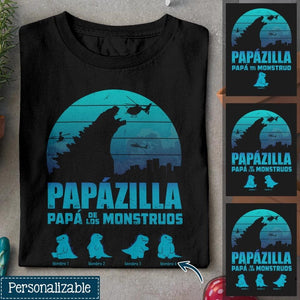Personnalisez des T-shirts pour papa | Cadeaux personnalisés pour papa | Papa monstre