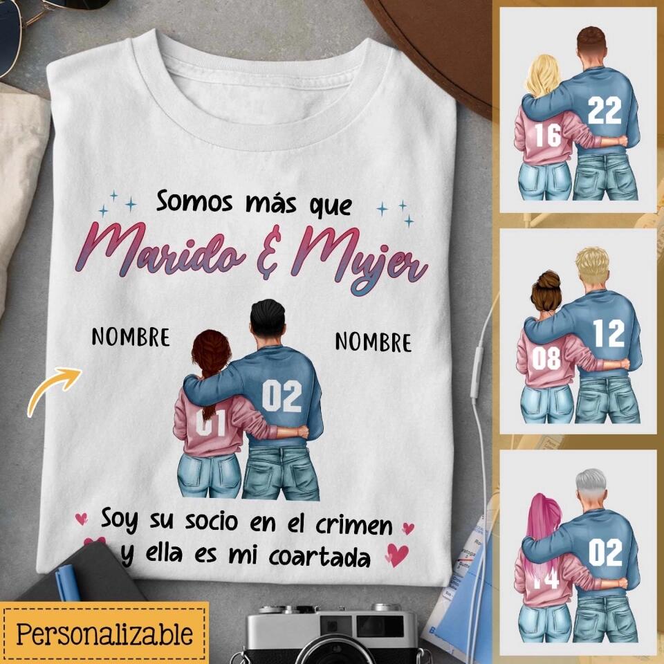 Personalizar Camisetas Para Esposa y Esposo | Personalizado Regalos Para Pareja | Marido y Mujer